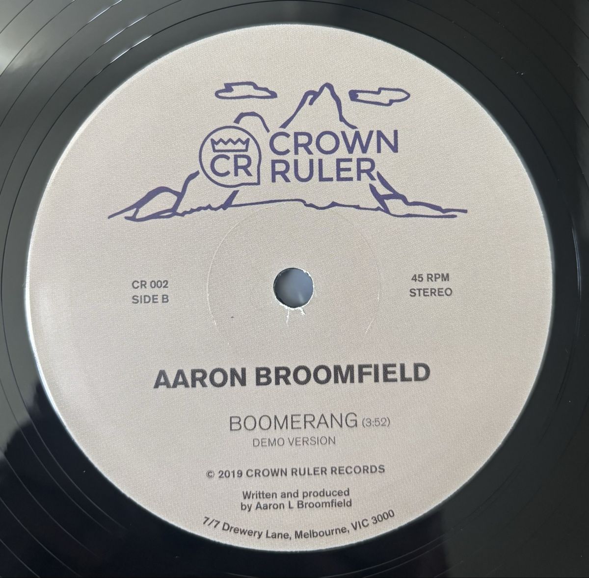 Dischi in vinile: Aaron Broomfield - Boomerang 12" M/M – Nuovo (secondo la descrizione) da Neuchâtel venduto da Deivid2 2