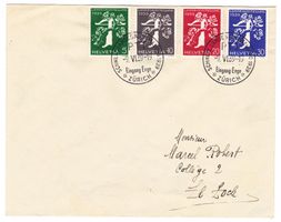 Lettre cachet de l'expo Zürich 1939