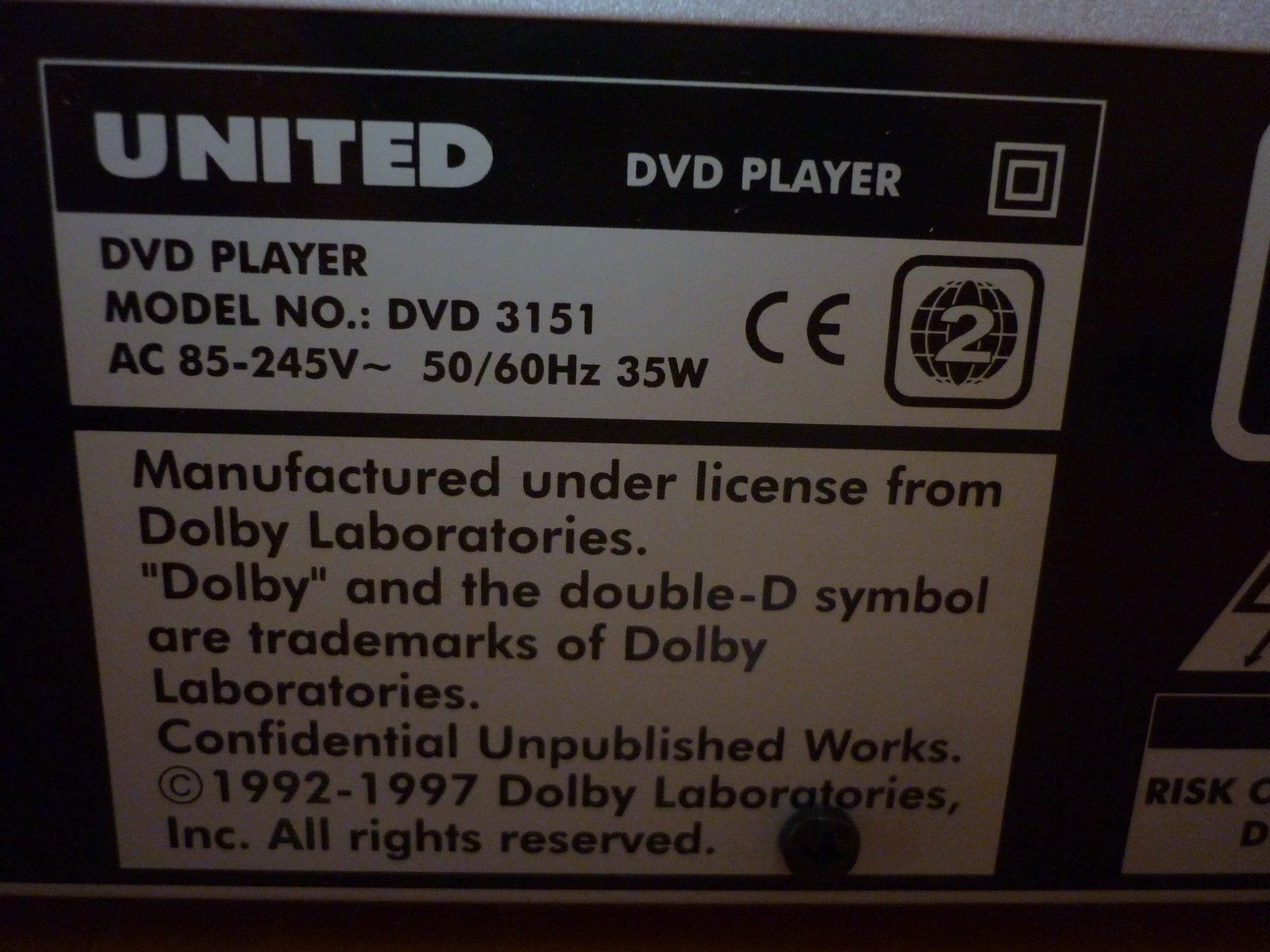 Alle DVDs: United DVD 3151 DVD-Player Silber – Gebraucht aus Zürich von gallienus 5