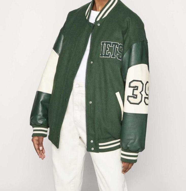 Varsity Jacket Iets Frans Sweatshirt Jacke Iets Burgundy Melton