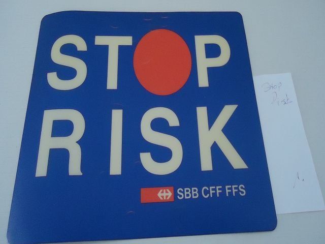 Mausmatten: SBB CFF FFS "STOP RISK" Mausmatte – Gebraucht aus Ergisch von Haemmerli59 1