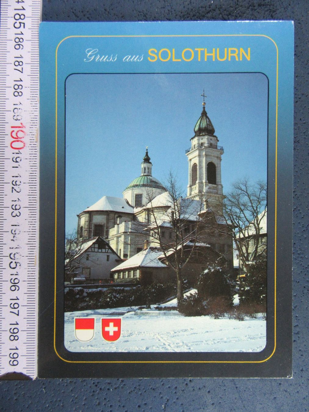 Ansichtskarten: SOLOTHURN IM SCHNEEKLEID AK SO – Gebraucht aus Ettingen von Hausi4711