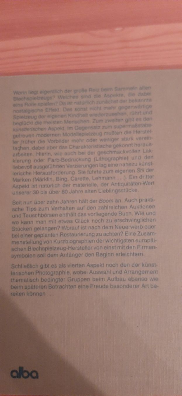 Giocattoli: Verkaufe einen alba - Katalog "Blechspielzeug sammeln" – Usato da Wiesendangen venduto da pau_56xn 1