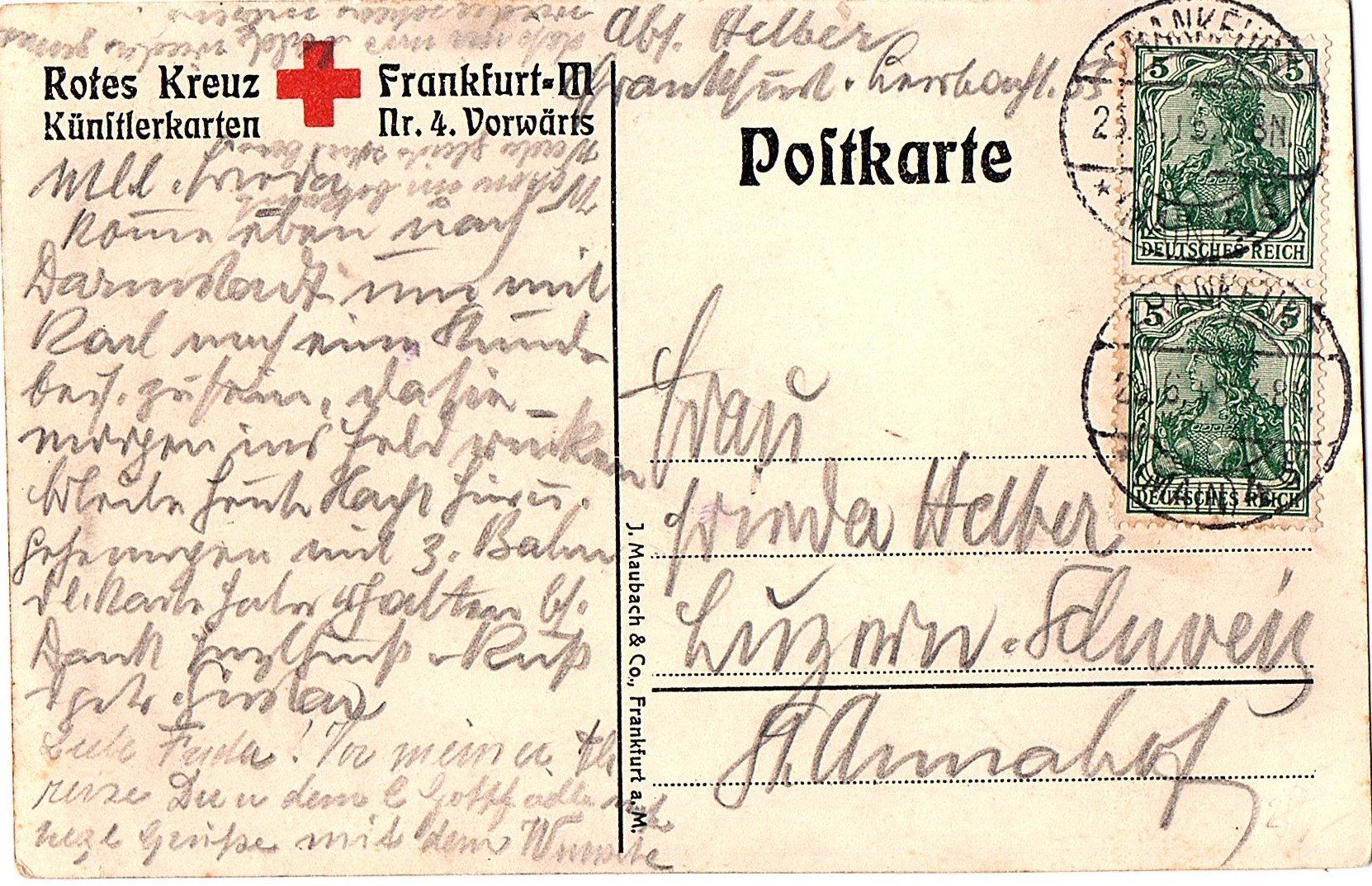 Ansichtskarten: Ansichtskarte 1. Weltkrieg Rotes Kreuz – Gebraucht aus Mörschwil von aik_x8mc 1