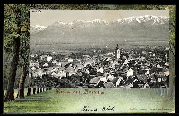 Cartes postales: AK Altstätten, Ortsansicht – D'occasion à Berlin par bartko-reher