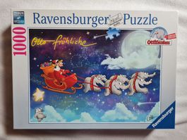Neu Puzzle Weihnachten "Ottifanten Schlittenfahrt"