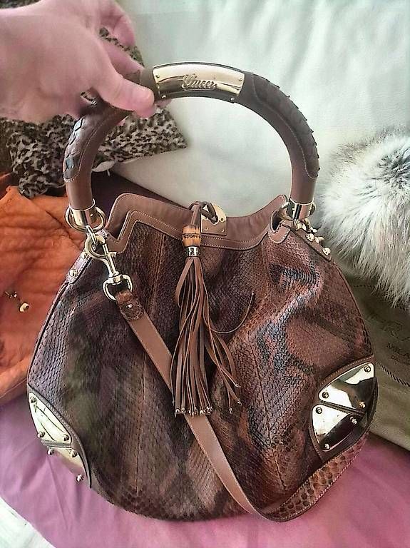 Sacs femmes: Sac python véritable, pampilles bambou – D'occasion à Genève par ele_v95j