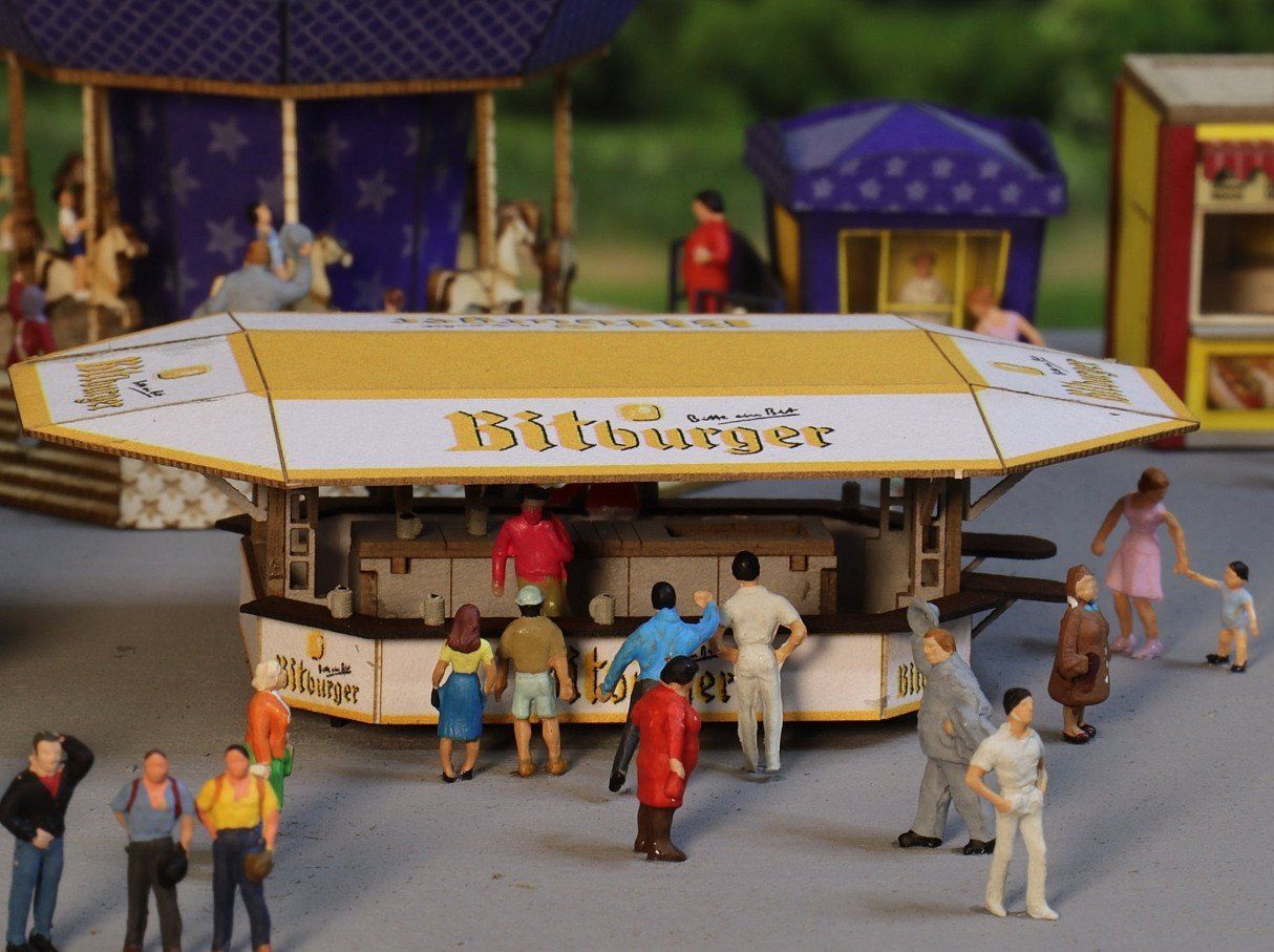 Modellini di ferrovie: Modellbahn Union N-L00191 Bitburger Ausschankwagen – Nuovo e nell'imballaggio originale da Neukirch a.d. Thur venduto da MoBa-Shop