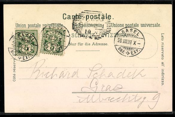 Cartoline postali: Litho Basel, Casino, St. Johanns-Tor, Ba – Usato da Berlin venduto da bartko-reher 1