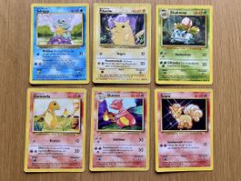 Pokémon Basis 99, Pika Bisaknosp Shiggy Glumanda Glutexo Vul