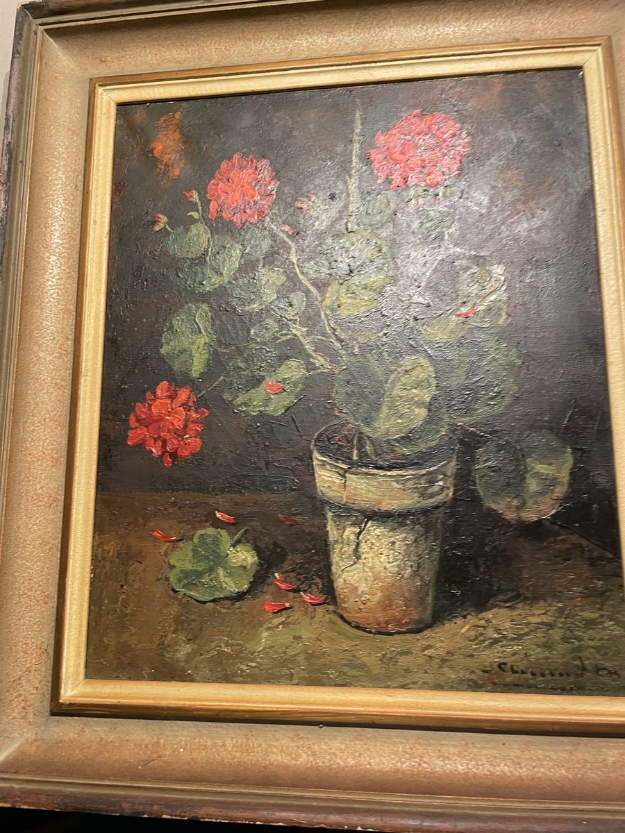 Tableaux: Max Clement, Geranien – D'occasion à Hindelbank par chinok01