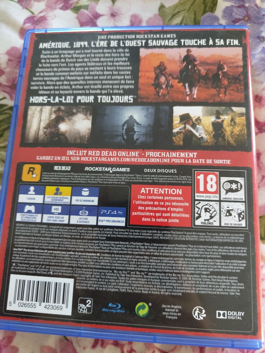 Giochi: Jeu PS4 Red Dead Redemption 2 bon état – Usato da Court venduto da Chronoss 3