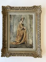Aquarelle Edmond-Jean de Pury ( 1845-1911 )