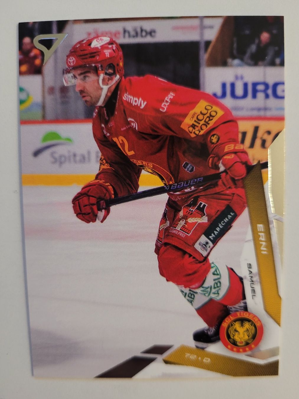 Sportzoo Carte collezionabili: 2025/26 SCL Tigers Samuel Erni base – Usato da Bauma venduto da Yotanke