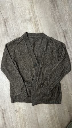 MUJI Cardigan knitted yak wool brown