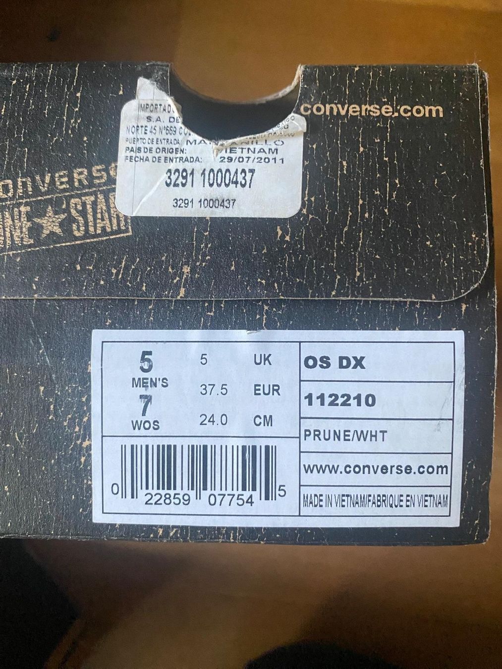 Converse Herrenschuhe: Converse One Star wine / Baskets Converse. Prune taille 37.5 – Neu und originalverpackt aus Gümligen von Xochitl 9