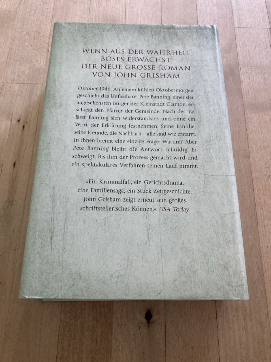 Bücher: John Grisham Das Bekenntnis – Neu (gemäss Beschreibung) aus Zürich von msxmsx 1