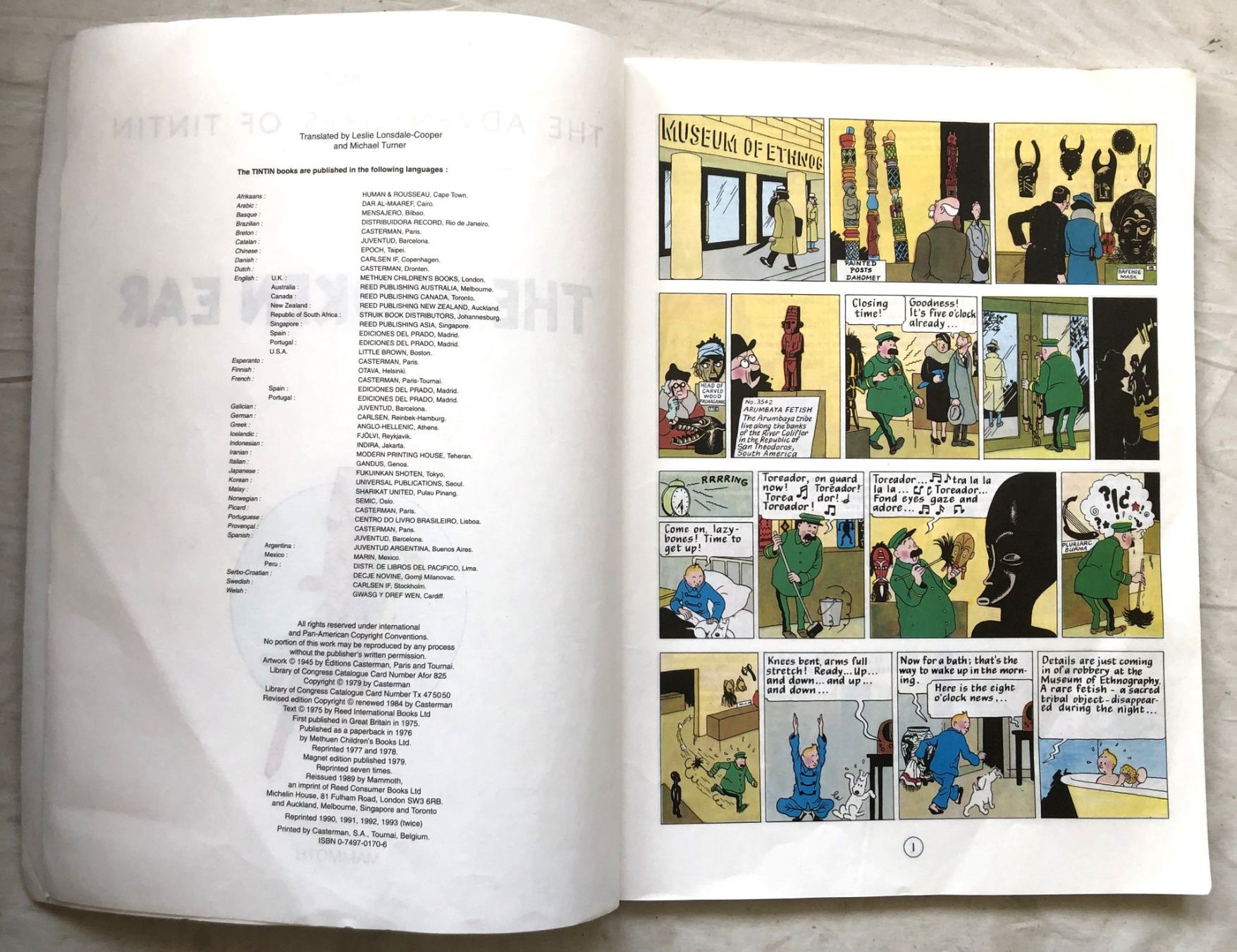 Fumetti: TINTIN - THE BROKEN EAR [Englisch] – Usato da Schaffhausen venduto da durruti 2