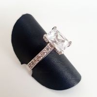 Silber Ring, Damenring 925 mit Zirkonia Gr 16.6mm