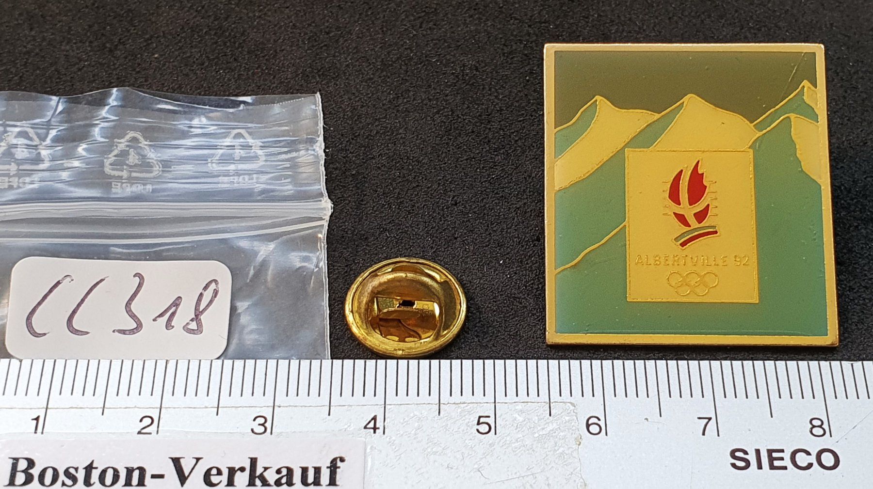 Placchette & Badge: CC318 - Pin Albertville 1992 Olympic Games – Usato da Reinach BL venduto da Boston-Verkauf 2