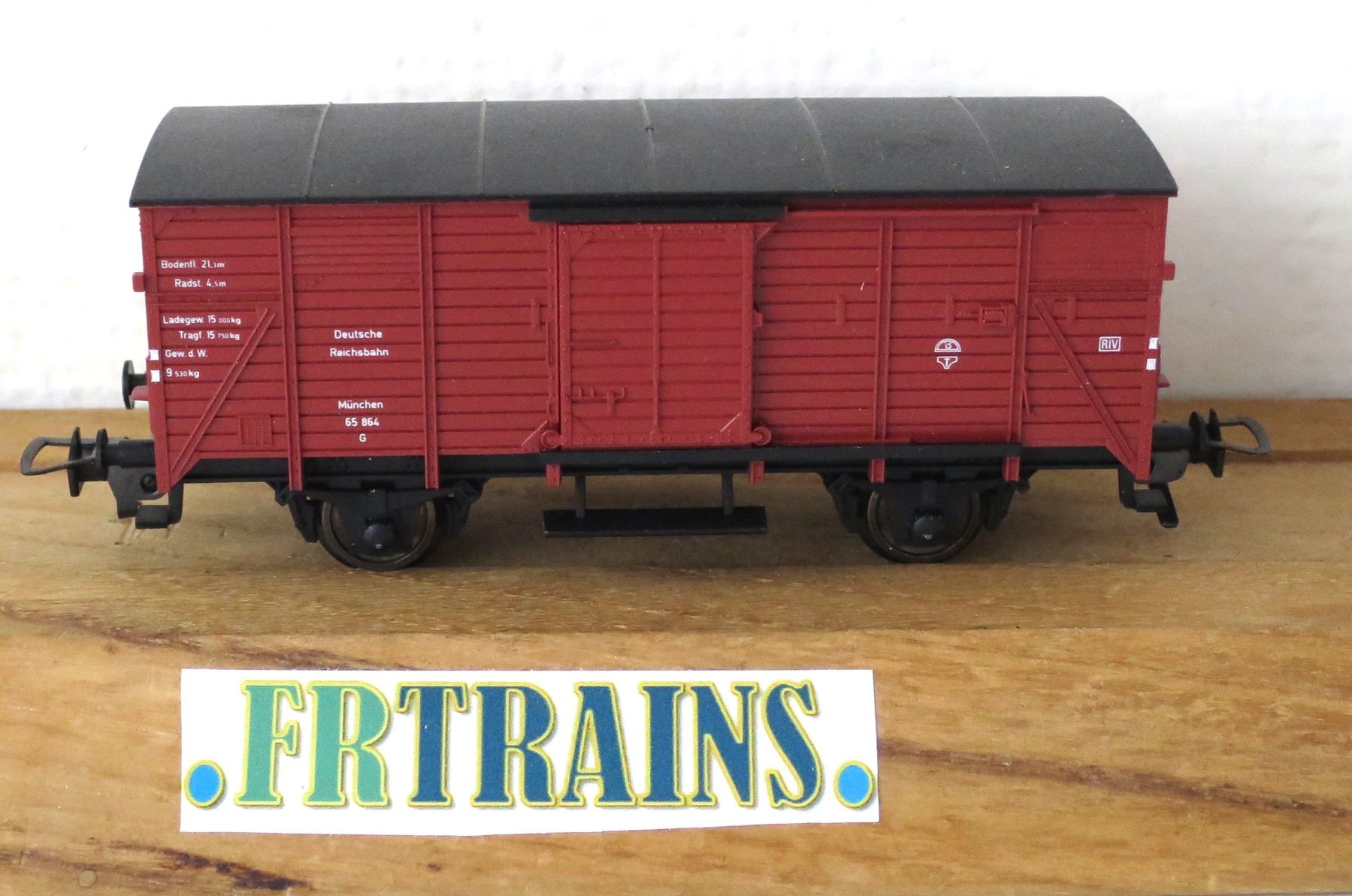 Fleischmann Modellini di ferrovie: FLEISCHMANN 5350  DRG WAGON COUVERT BRUN – Usato da Gland venduto da FRtrains 2