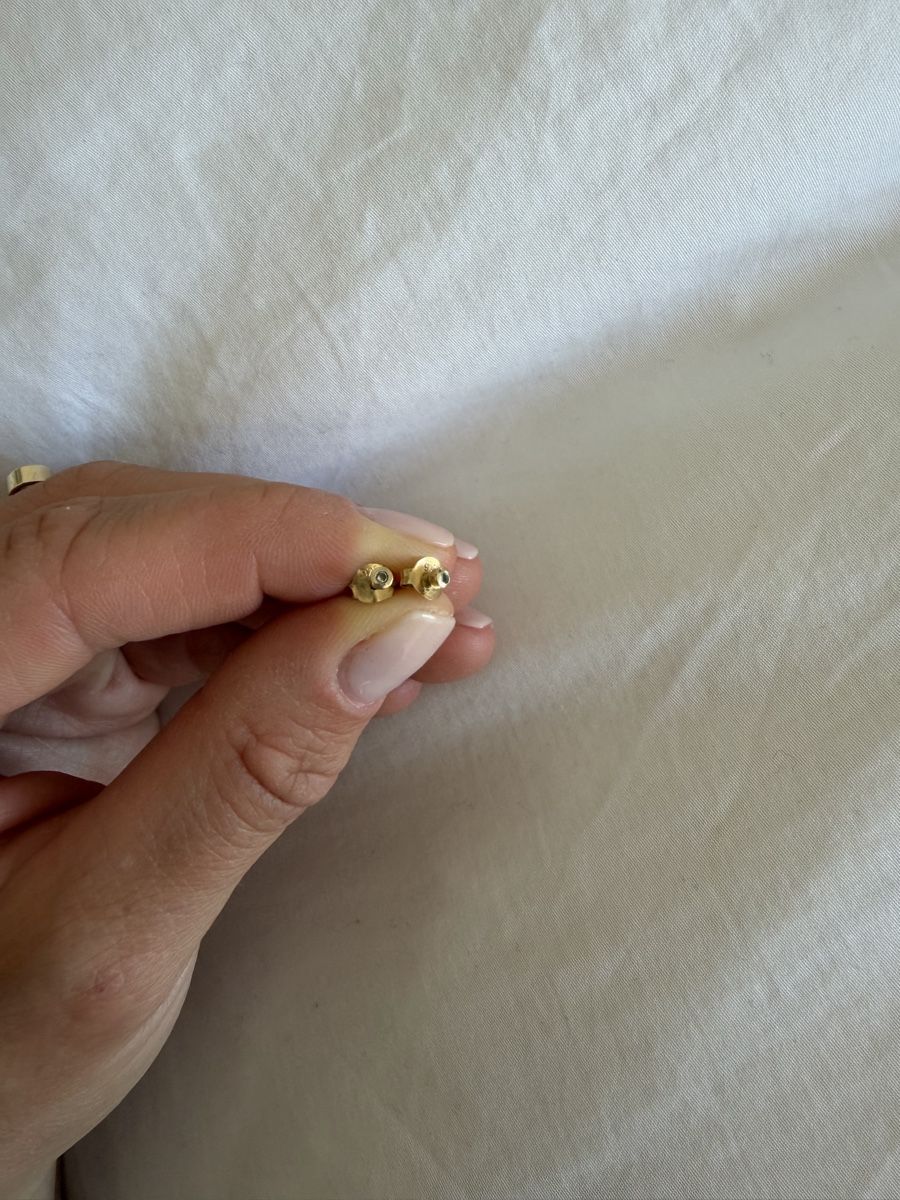 Orecchini pendenti & Orecchini a lobo: Gold Stud Earrings – Usato da Uster venduto da Monika_OB 7