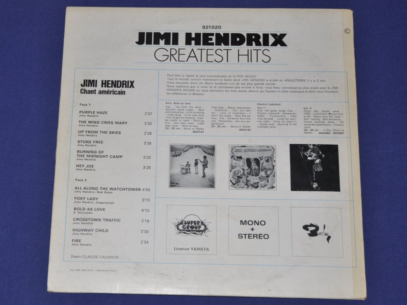 Dischi in vinile: LP Jimi Hendrix - Greatest Hits – Usato da Boll venduto da Theodora15 1