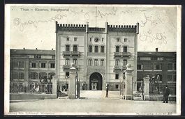 AK Thun, Kaserne, Hauptportal, 1905