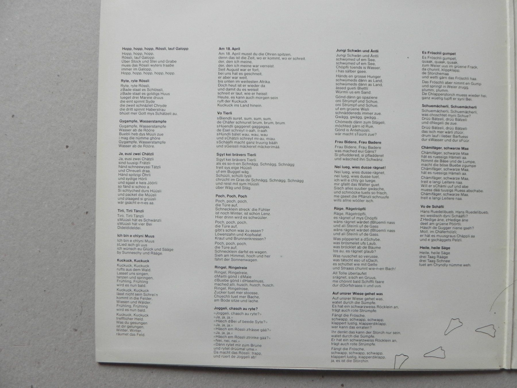 Dischi in vinile: LP mit 59 Kinder Lieder Verse 1981 Spiel – Usato da Siebnen venduto da krimsie 3