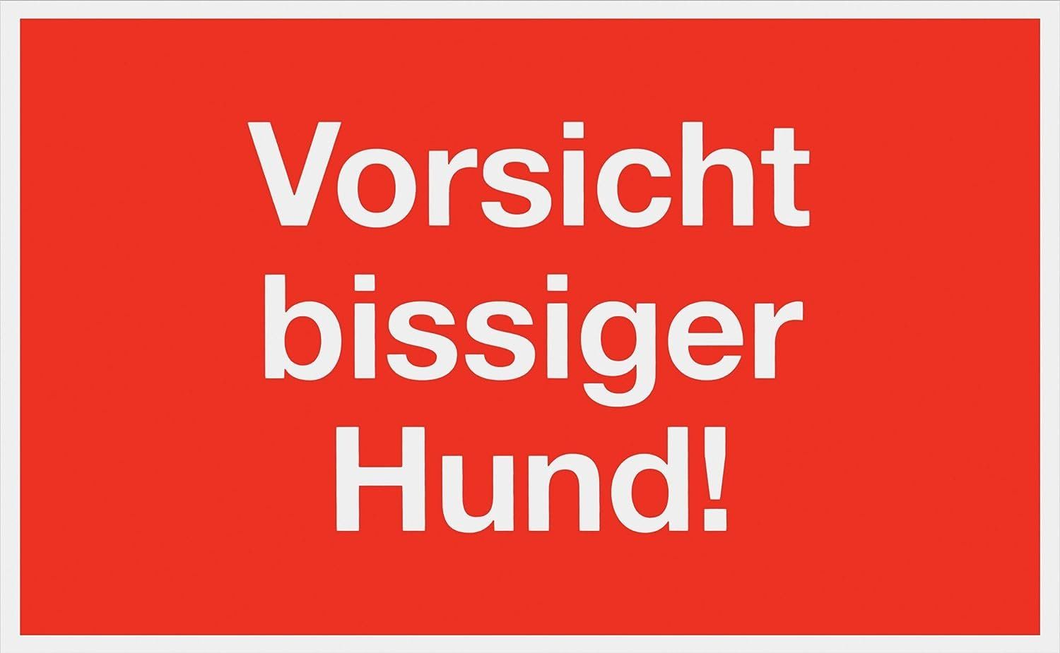 Schilder: Infoschild Vorsicht bissiger Hund – Neu (gemäss Beschreibung) aus Bern von Miraitrading 1