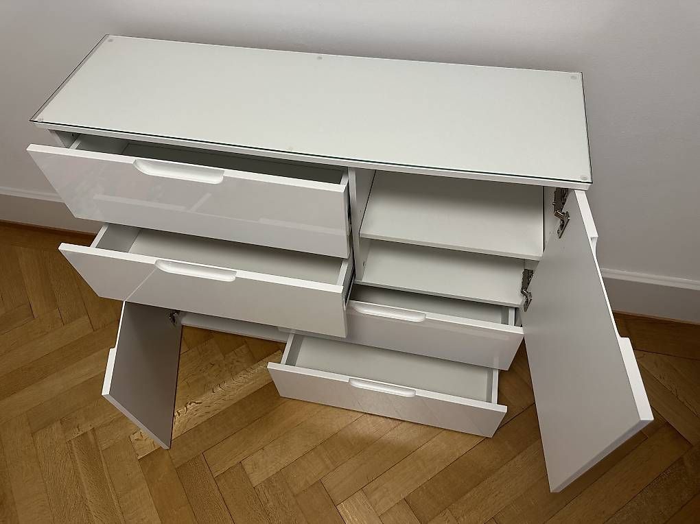 Commodes: Sideboard weiß, hochglanz – D'occasion à Stein am Rhein par aju_gr6w 1