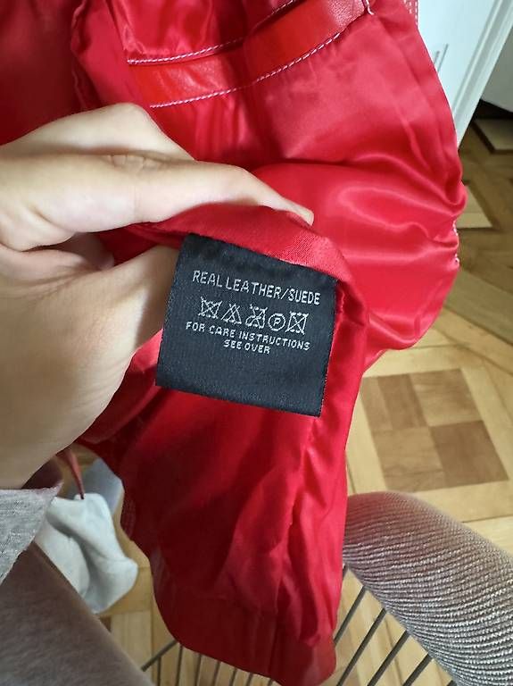 Jacken: Veste en cuir rouge Leather, taille M, – Gebraucht aus Lausanne von ama_ykl2 3