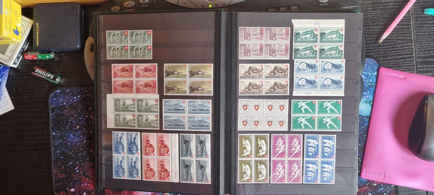 Alle Briefmarken: CH LOT PRO PATRIA AB 1938 -64 ** – Gebraucht aus Dintikon von bonita099 2