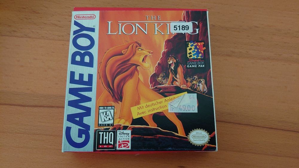 Lion King , Gameboy , OVP Kaufen auf Ricardo