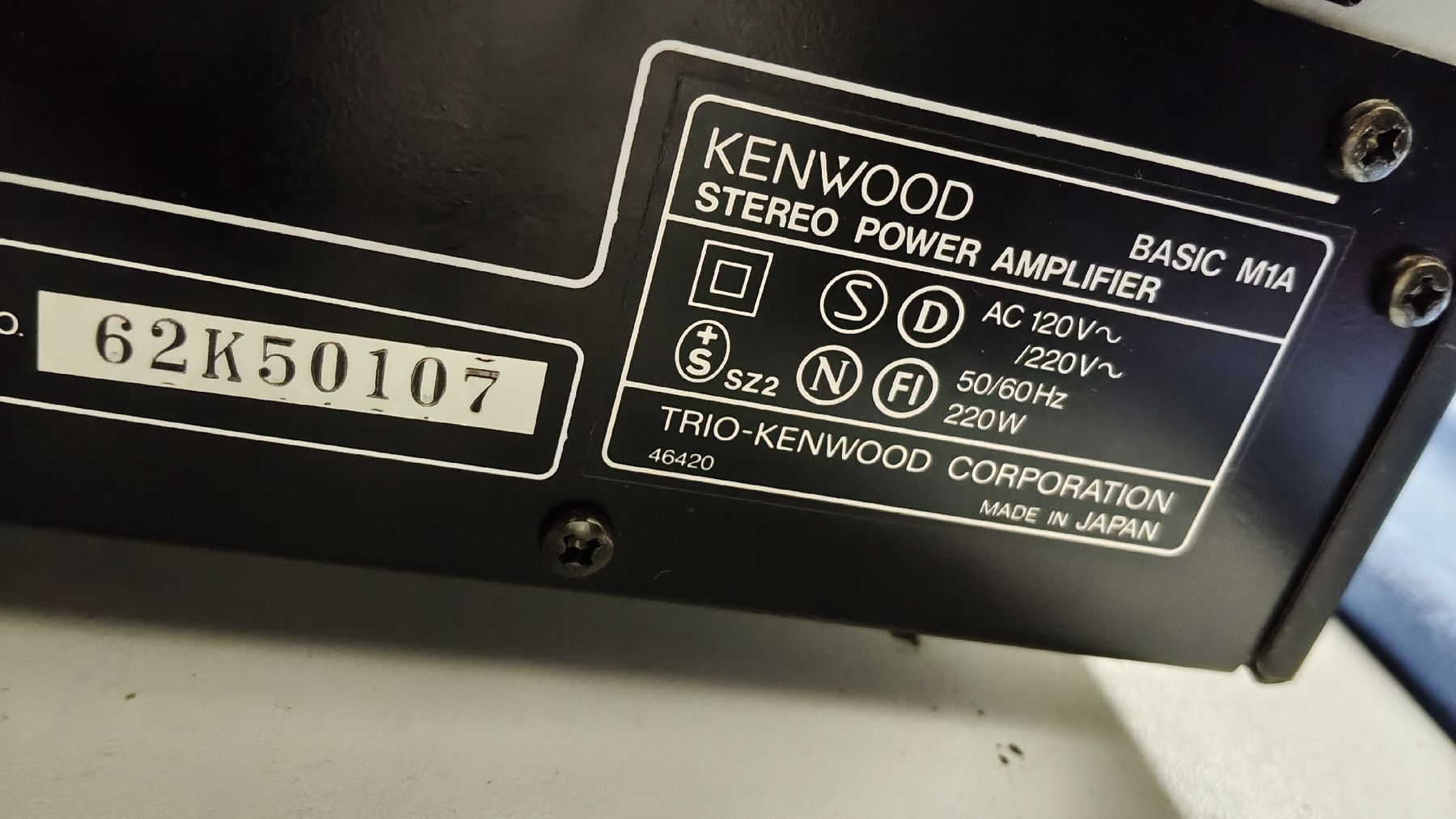 Kenwood Amplificatori: Amplificatore KENWOOD PRE C1 FINALE M1 BASIC – Usato da Chiasso venduto da Valerio_Audio 5
