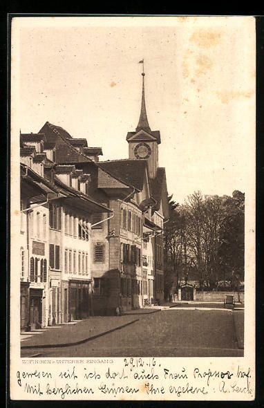 Cartoline postali: AK Zofingen, Unterer Eingang – Usato da Berlin venduto da bartko-reher