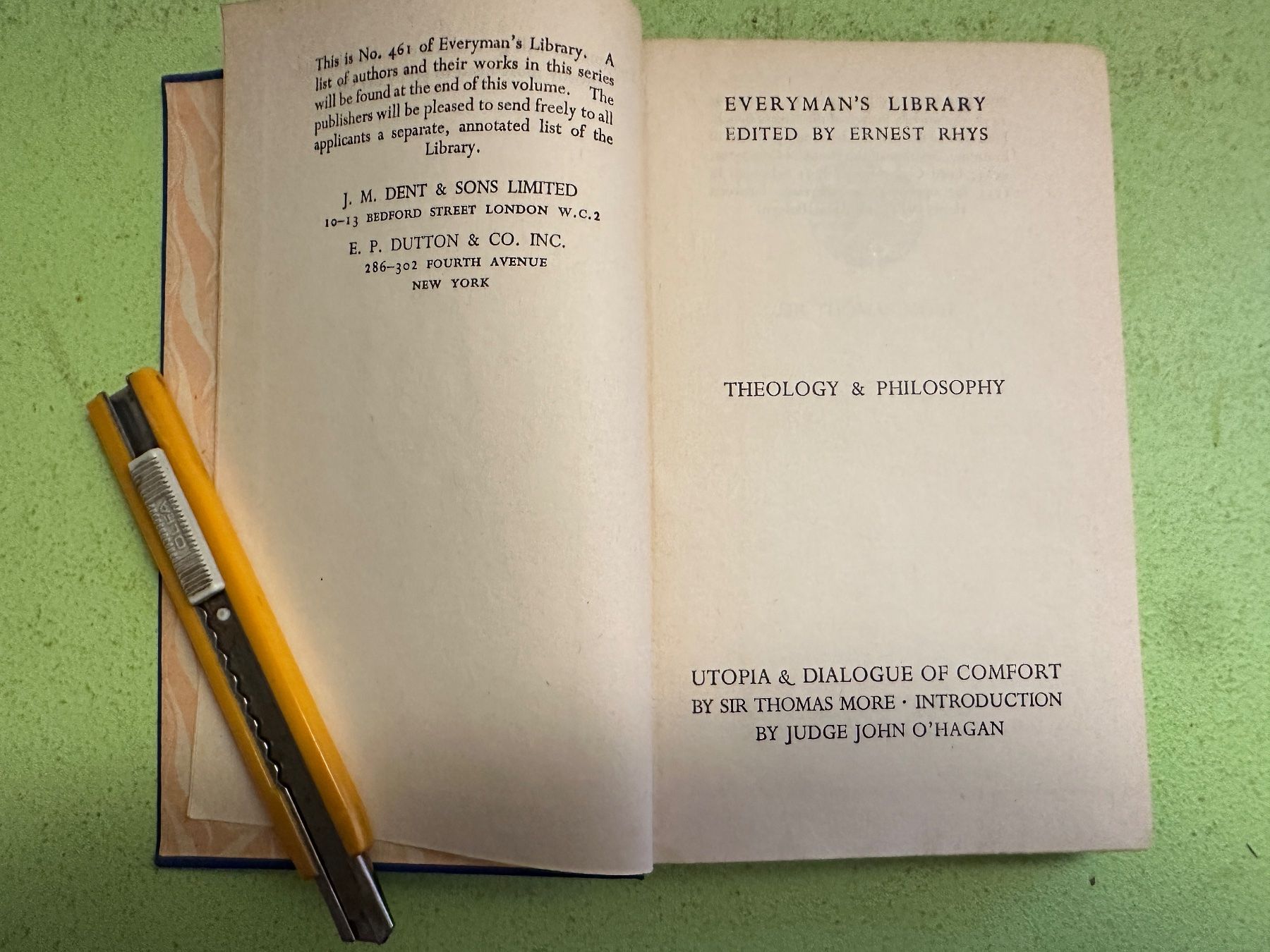 Livres: Sir Thomas More: Utopia. 1941 – D'occasion à Zürich par allp 2