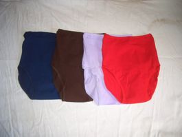 4er Pack Damenslips Gr. M, dunkelblau, braun, lila, rot, neu