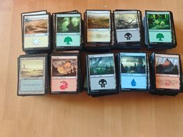 Magic The Gathering Basic Land Sammlung gebraucht