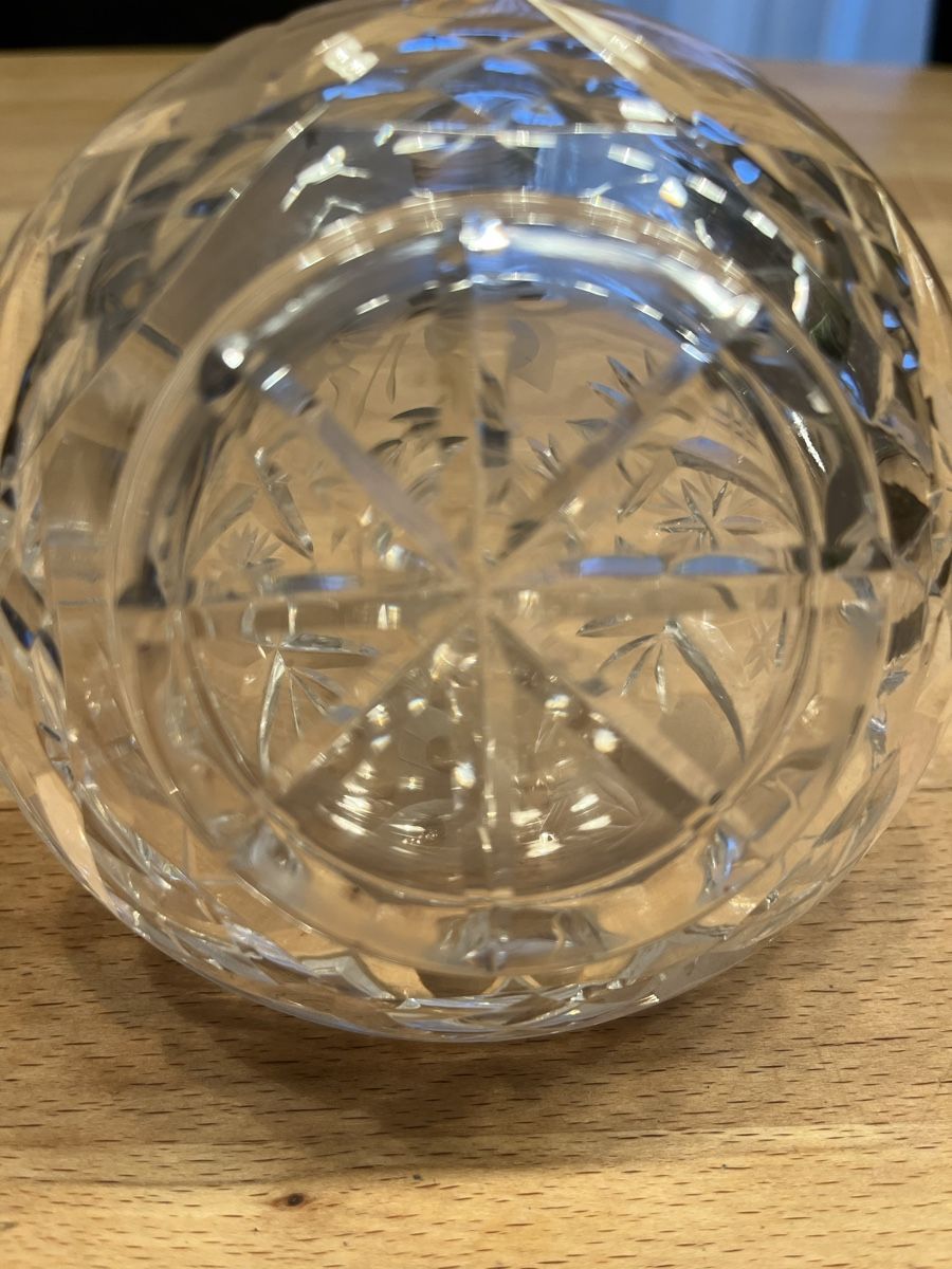 Caraffe: Vintage Bleikristall Karaffe mit Rosenmuster – Usato da Rikon im Tösstal venduto da stupsi99 7