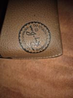 Custodia occhiali Ray-Ban in pelle marrone, con logo