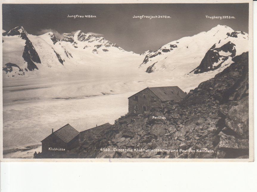 Cartoline postali: Concordia-Hütte 1928 – Usato da Bürglen TG venduto da StampGraf