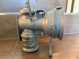 AntikeDecker Neuchatel Karbid Militär Lampe