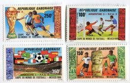 Briefmarken "Fussball". Gabun.
