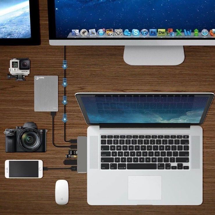 Unità & Adattatore: 7in1 USB Hub 3.0 Typ C Adapter macbook – Nuovo (secondo la descrizione) da Schmitten FR venduto da Stefanwirths 6