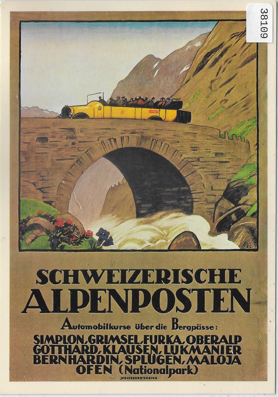 Cartoline postali: Schweizerische Alpenpost - Postauto – Usato da Ettingen venduto da Kartenplanet