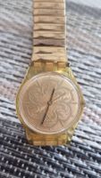 Swatch Damenuhr Vintage, goldfarben, neuwertig, Rarität