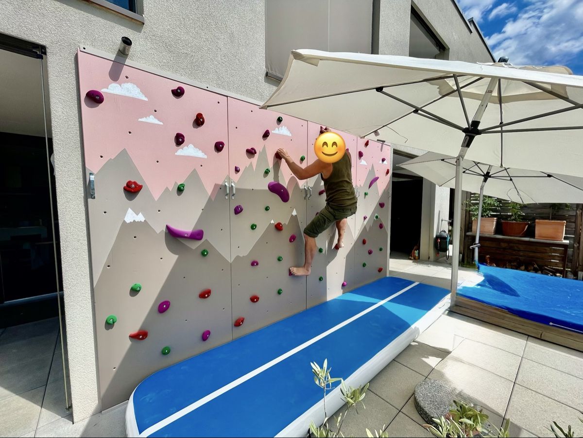 Pareti & prese d'arrampicata: Kletterwand inkl. Turnmatte 5m – Usato da Uetendorf venduto da mida04 1
