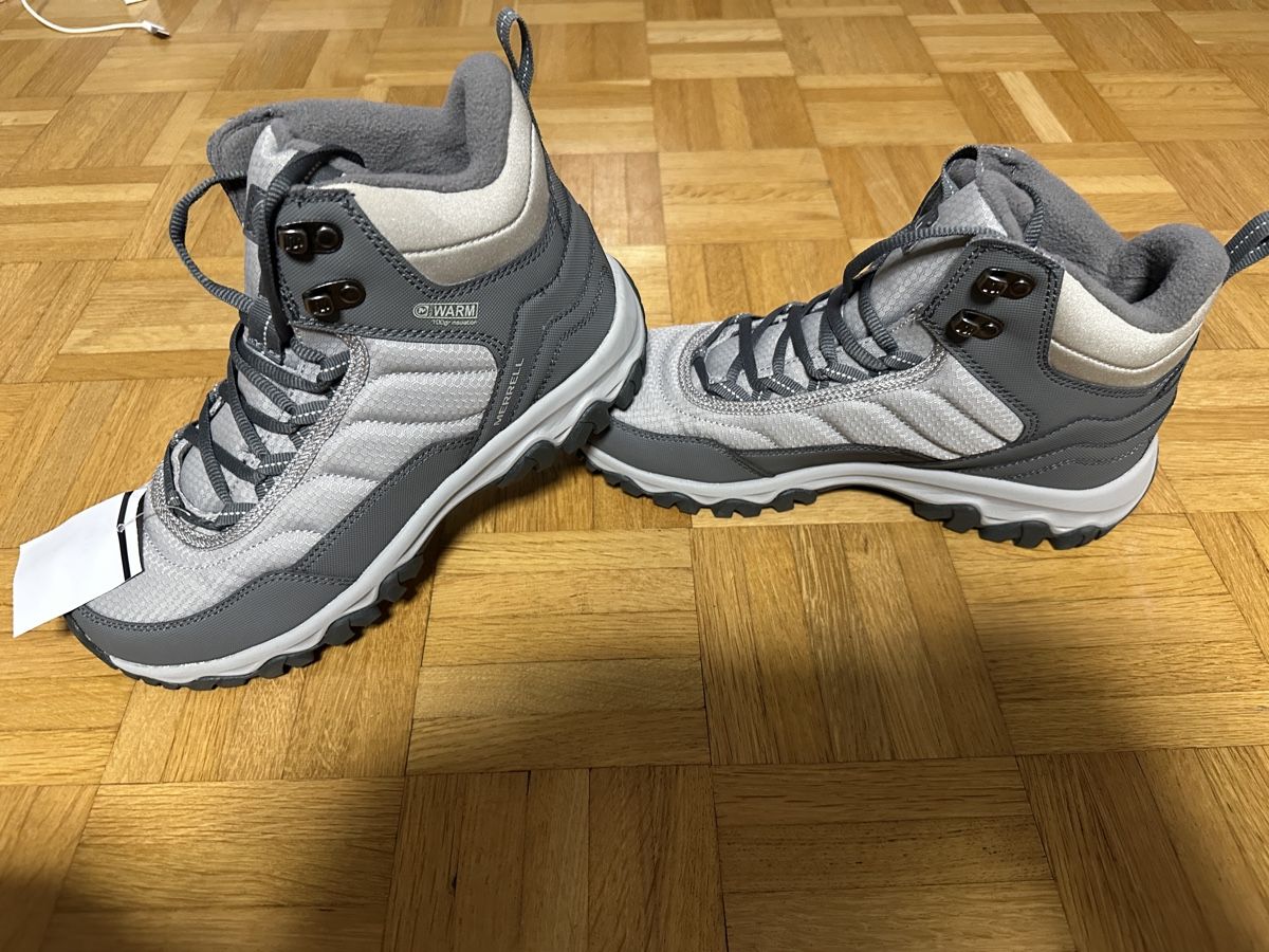 Merrell Scarpe da donna: Merrell Ice Cap Mid Lace 5,Damenwanderschuhe, hellgrau, 38, – Nuovo e nell'imballaggio originale da Neuchatel venduto da feta_ze