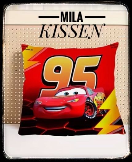 Kissen: Dekorkissen Car 95 Lightning Mc Queen Nr 88 – Neu und originalverpackt aus Kappelen von Opi11 1